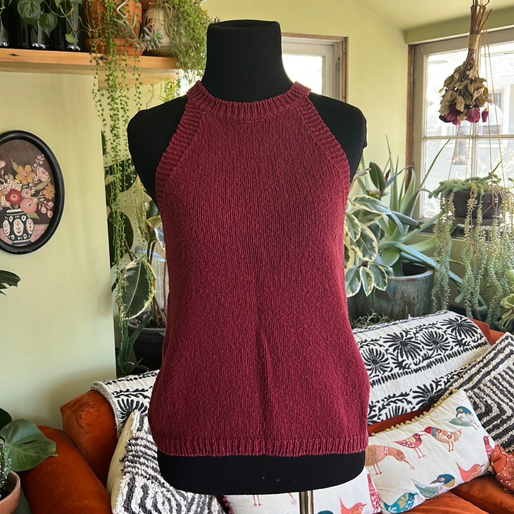 100% cotton sweater tank by MAEVE an Anthro brand